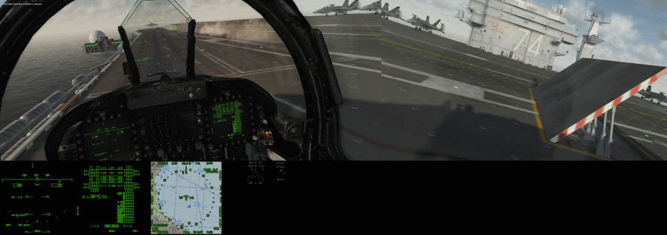 DCS World screenshot with exported viewports